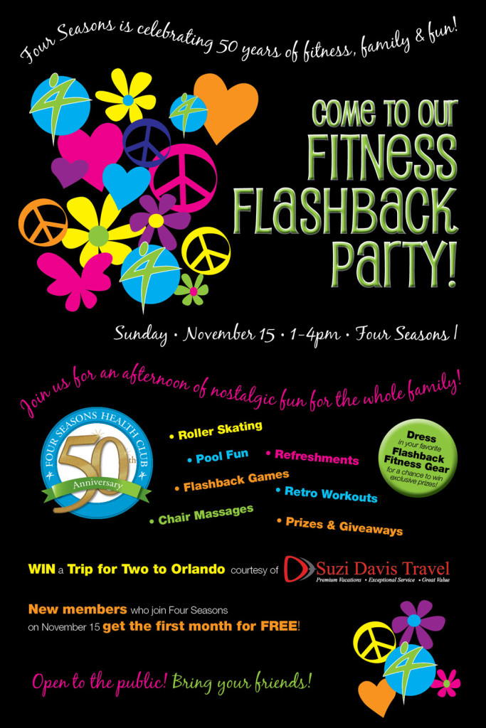 50th Fitness Flashback Party poster