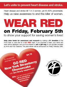 Go Red - Wear Red Day flier.1 2016