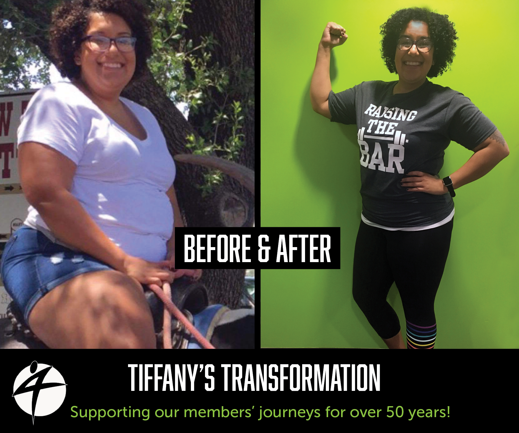 Tiffany's before and after photo