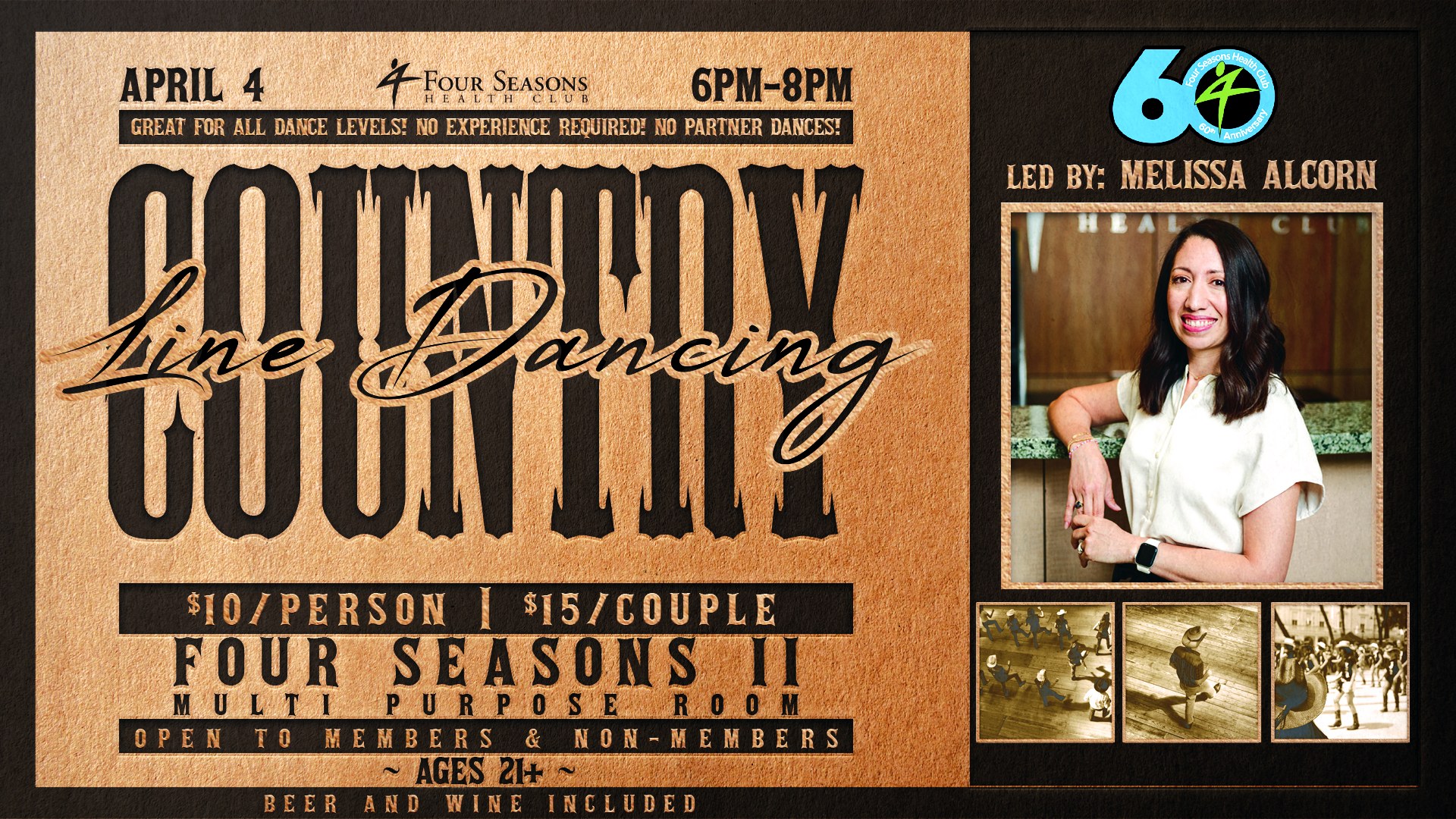 Country Line Dancing Flyer 1920x1080
