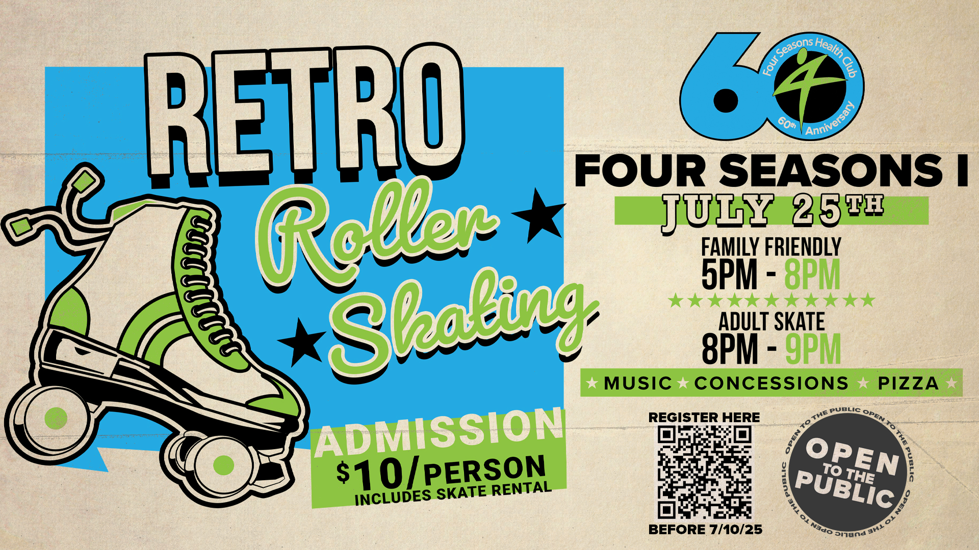 Retro Roller Skating 1920x1080